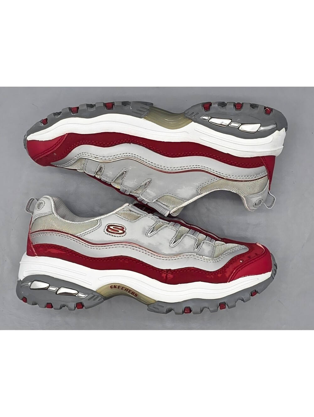 🔥 Skechers Red white Silver Skechers Energy 2 - Flings Bratz sneaker SZ9 🔥